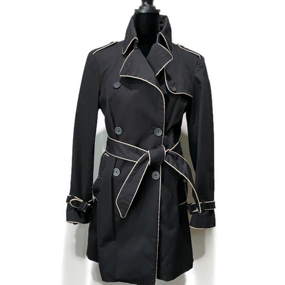 Gap Womens Trench Coat, Size S, black